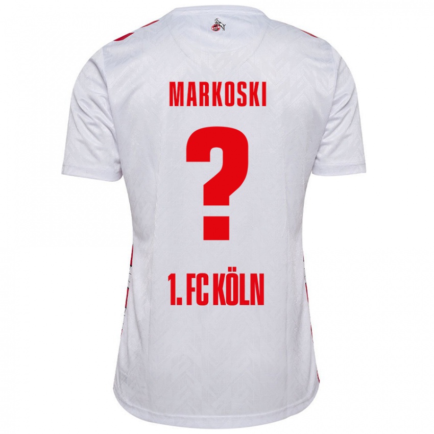 Criança Camisola Kristian Markoski #0 Vermelho Branco Principal 2024/25 Camisa Brasil