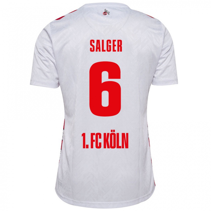 Criança Camisola Stephan Salger #6 Vermelho Branco Principal 2024/25 Camisa Brasil