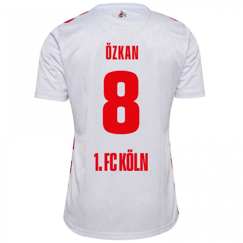 Criança Camisola Mikail Özkan #8 Vermelho Branco Principal 2024/25 Camisa Brasil