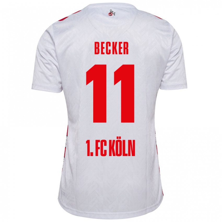 Criança Camisola Marlon Becker #11 Vermelho Branco Principal 2024/25 Camisa Brasil