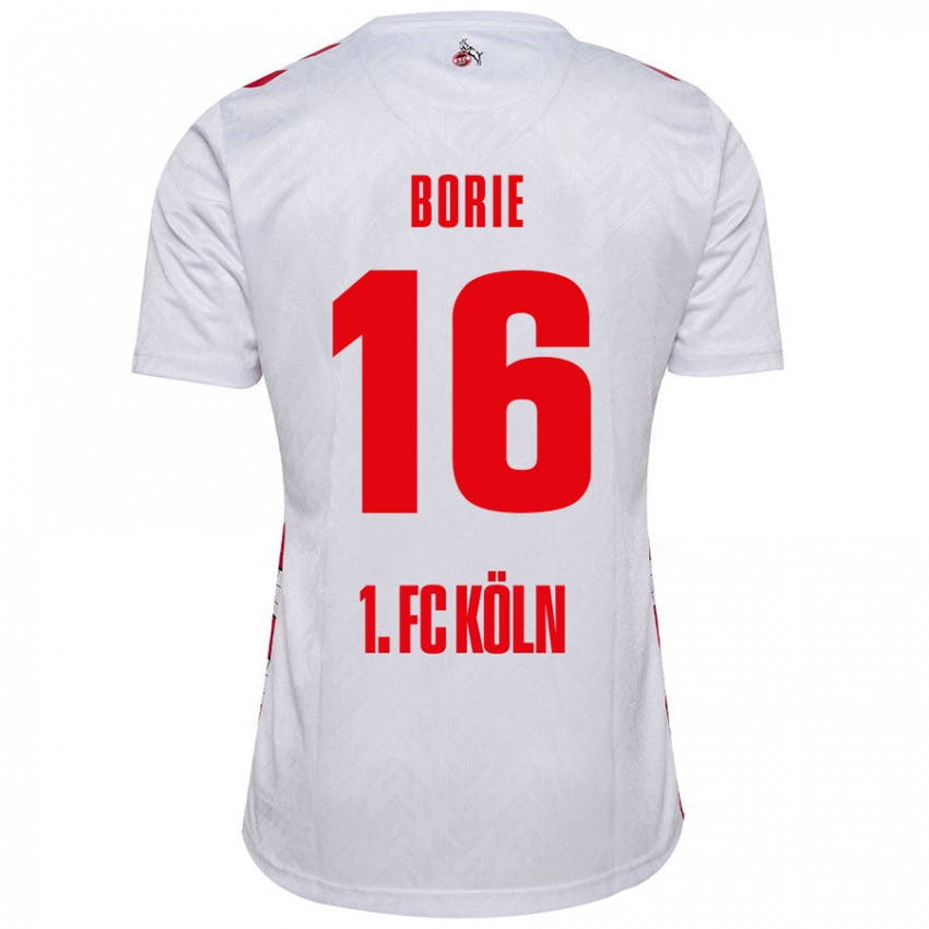 Criança Camisola Etienne Borie #16 Vermelho Branco Principal 2024/25 Camisa Brasil