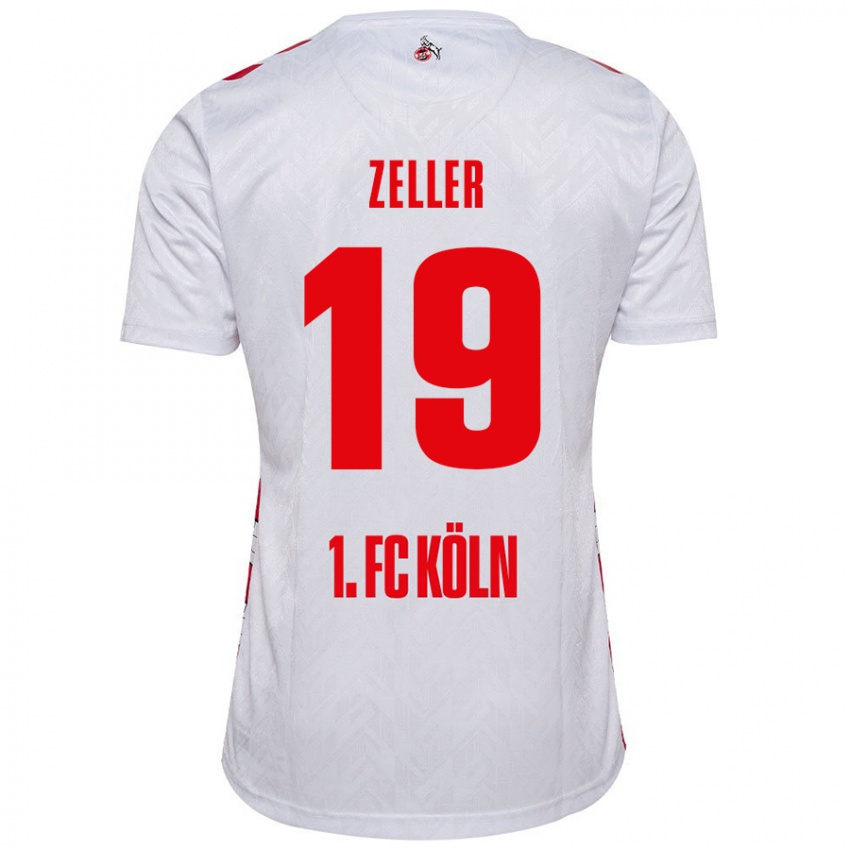 Criança Camisola Dóra Zeller #19 Vermelho Branco Principal 2024/25 Camisa Brasil