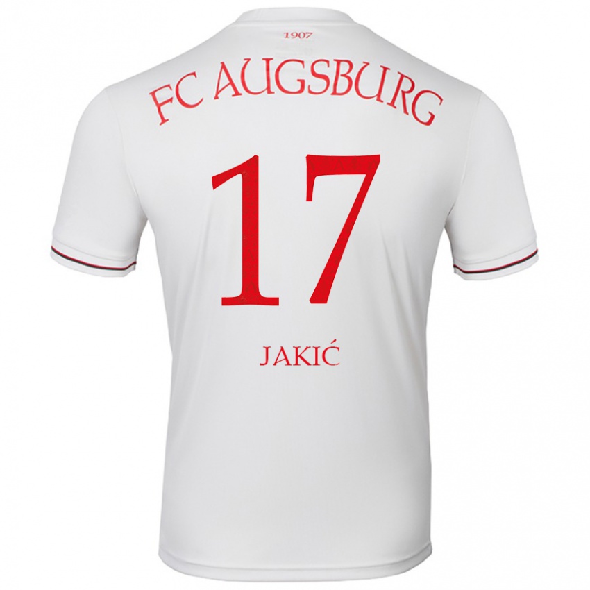 Criança Camisola Kristijan Jakic #17 Branco Principal 2024/25 Camisa Brasil