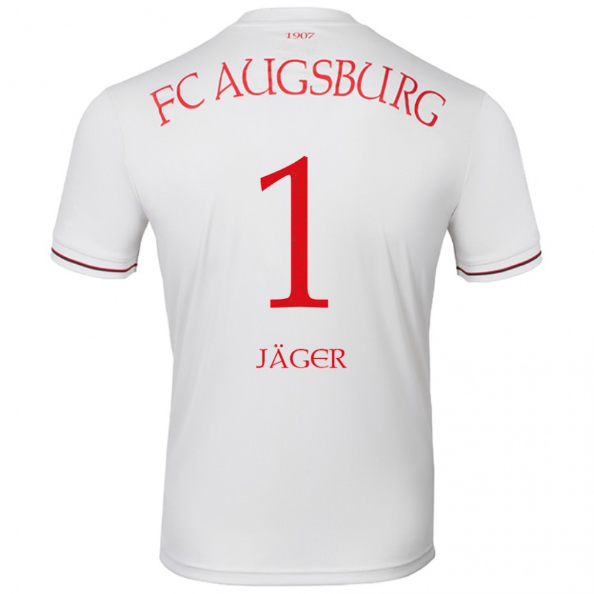 Criança Camisola Tobias Jäger #1 Branco Principal 2024/25 Camisa Brasil