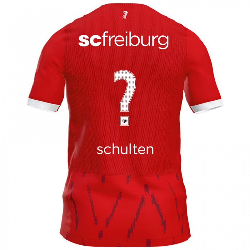 Criança Camisola Luca Schulten #0 Vermelho Principal 2024/25 Camisa Brasil