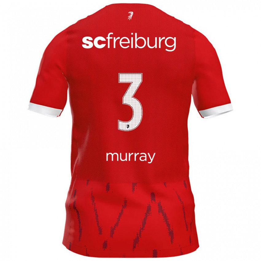 Criança Camisola Drew Murray #3 Vermelho Principal 2024/25 Camisa Brasil