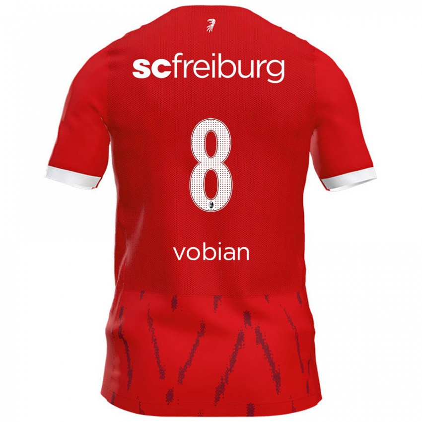 Criança Camisola Selina Vobian #8 Vermelho Principal 2024/25 Camisa Brasil