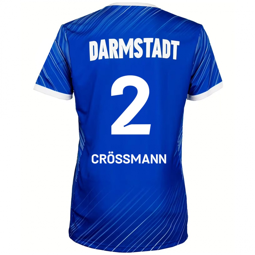 Criança Camisola Elias Crößmann #2 Branco Azul Principal 2024/25 Camisa Brasil