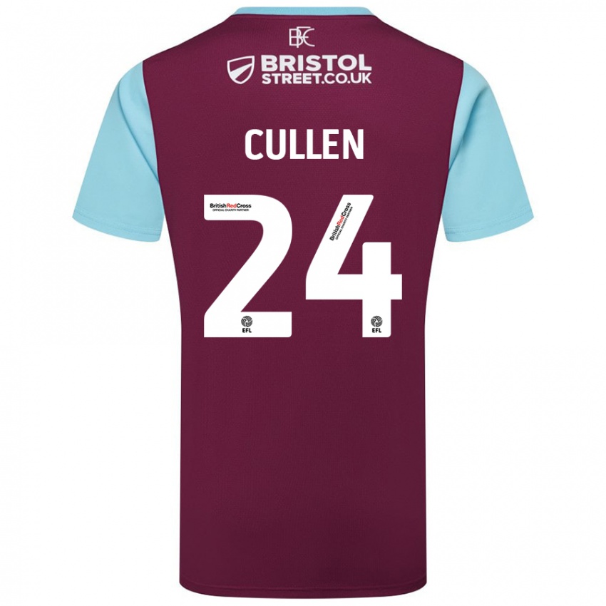 Criança Camisola Josh Cullen #24 Crédito Borboleta Azul Principal 2024/25 Camisa Brasil