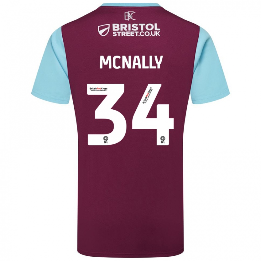 Criança Camisola Luke Mcnally #34 Crédito Borboleta Azul Principal 2024/25 Camisa Brasil