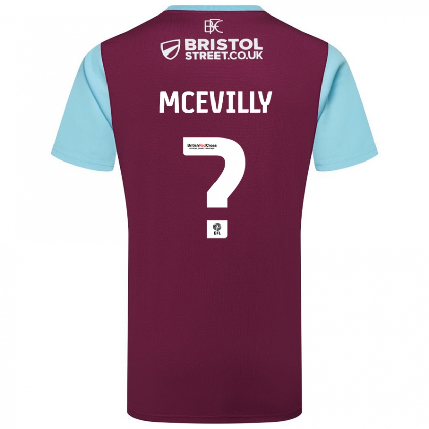 Criança Camisola Jack Mcevilly #0 Crédito Borboleta Azul Principal 2024/25 Camisa Brasil