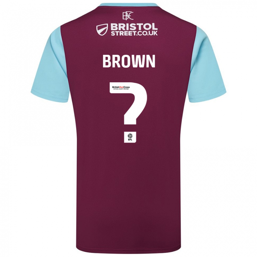 Criança Camisola Kian Brown #0 Crédito Borboleta Azul Principal 2024/25 Camisa Brasil