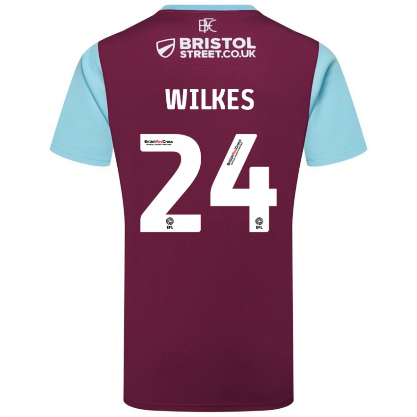 Criança Camisola Tilly Wilkes #24 Crédito Borboleta Azul Principal 2024/25 Camisa Brasil