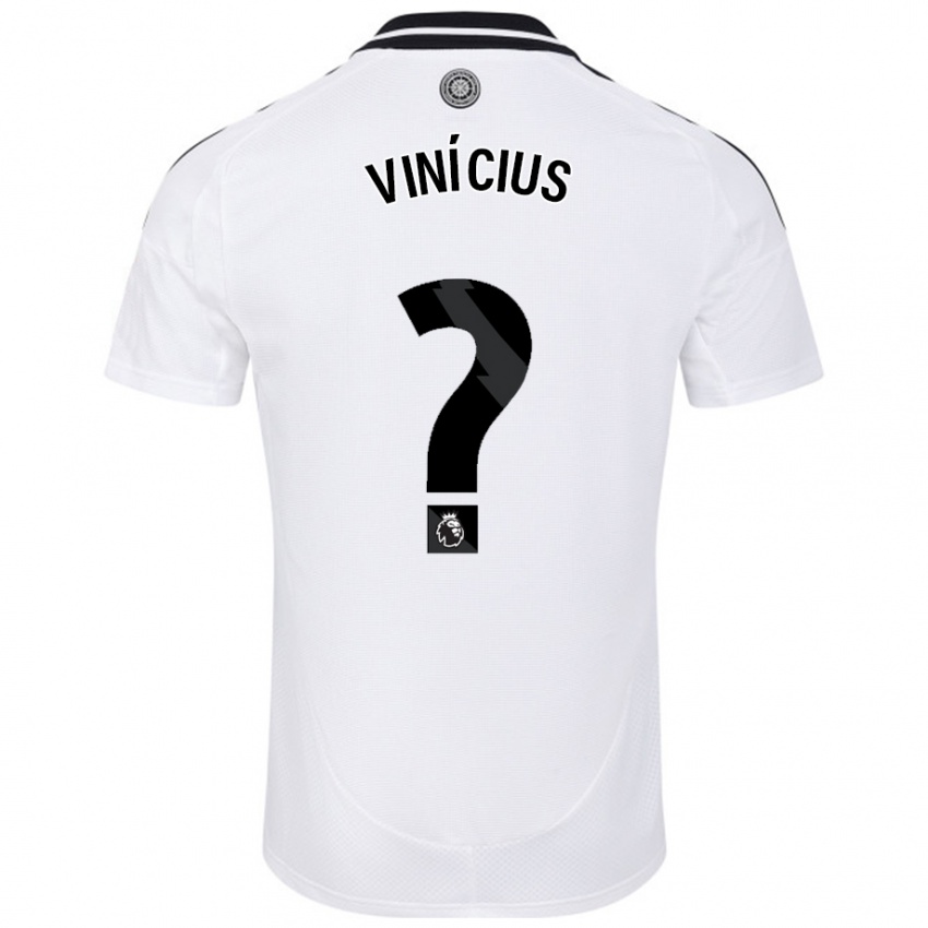 Criança Camisola Carlos Vinícius #0 Branco Principal 2024/25 Camisa Brasil