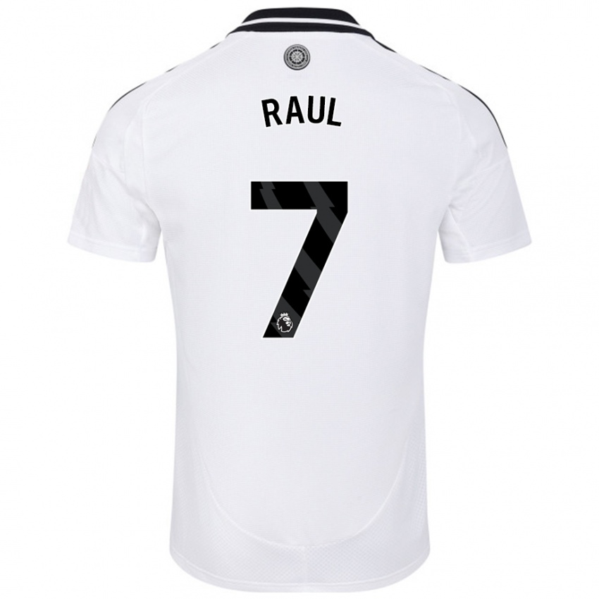 Criança Camisola Raúl Jiménez #7 Branco Principal 2024/25 Camisa Brasil