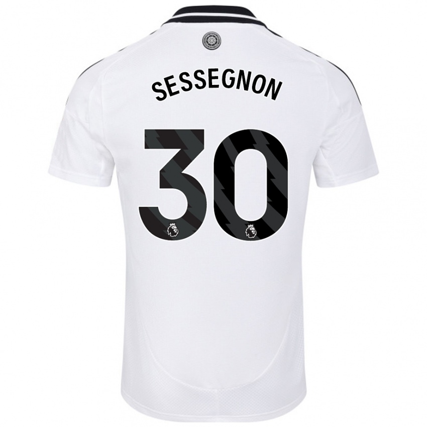 Criança Camisola Ryan Sessegnon #30 Branco Principal 2024/25 Camisa Brasil