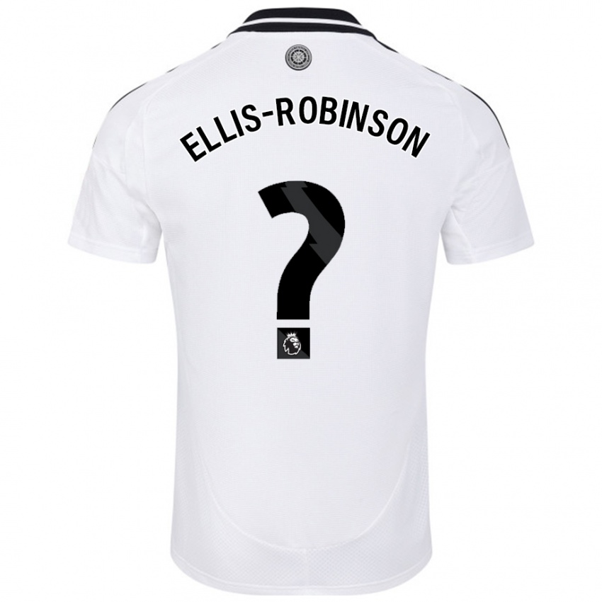 Criança Camisola Eddie Ellis-Robinson #0 Branco Principal 2024/25 Camisa Brasil