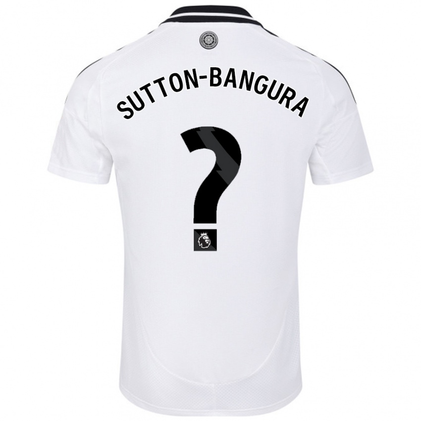 Criança Camisola William Sutton-Bangura #0 Branco Principal 2024/25 Camisa Brasil