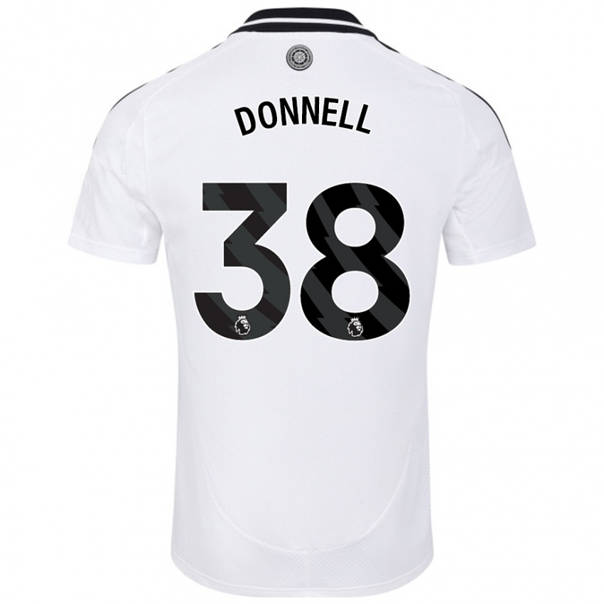 Criança Camisola Chris Donnell #38 Branco Principal 2024/25 Camisa Brasil