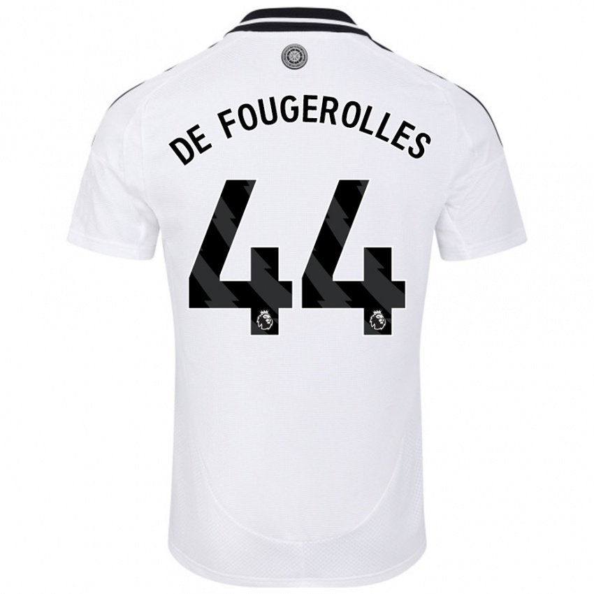 Criança Camisola Luc De Fougerolles #44 Branco Principal 2024/25 Camisa Brasil