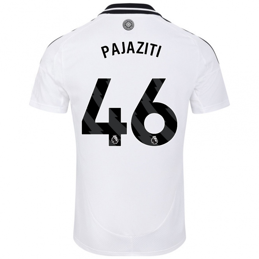 Criança Camisola Adrion Pajaziti #46 Branco Principal 2024/25 Camisa Brasil