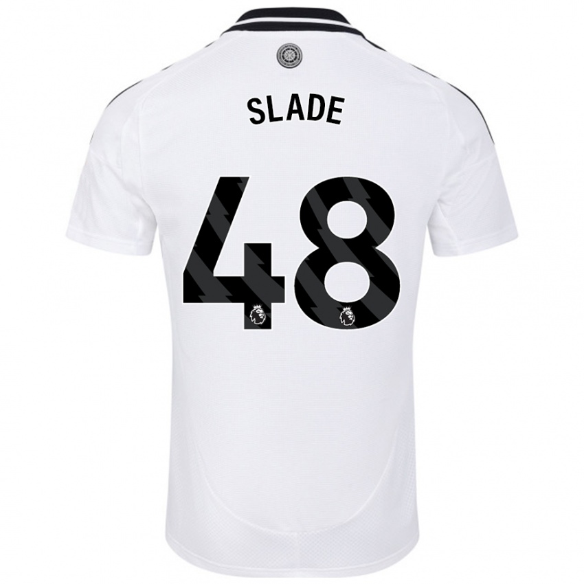 Criança Camisola Bradley Slade #48 Branco Principal 2024/25 Camisa Brasil