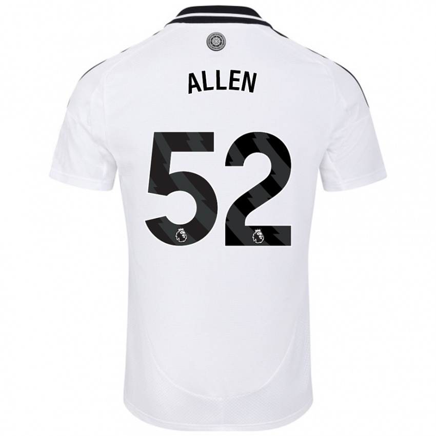 Criança Camisola Michael Allen #52 Branco Principal 2024/25 Camisa Brasil