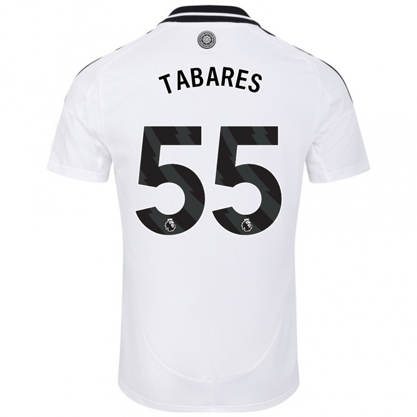 Criança Camisola Samuel Tabares #55 Branco Principal 2024/25 Camisa Brasil