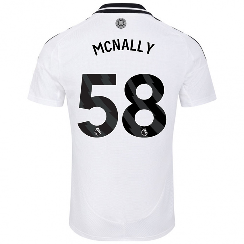 Criança Camisola Alfie Mcnally #58 Branco Principal 2024/25 Camisa Brasil