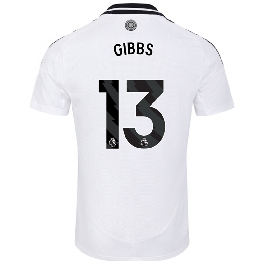 Criança Camisola Frankie Gibbs #13 Branco Principal 2024/25 Camisa Brasil