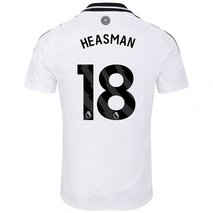 Criança Camisola Georgia Heasman #18 Branco Principal 2024/25 Camisa Brasil