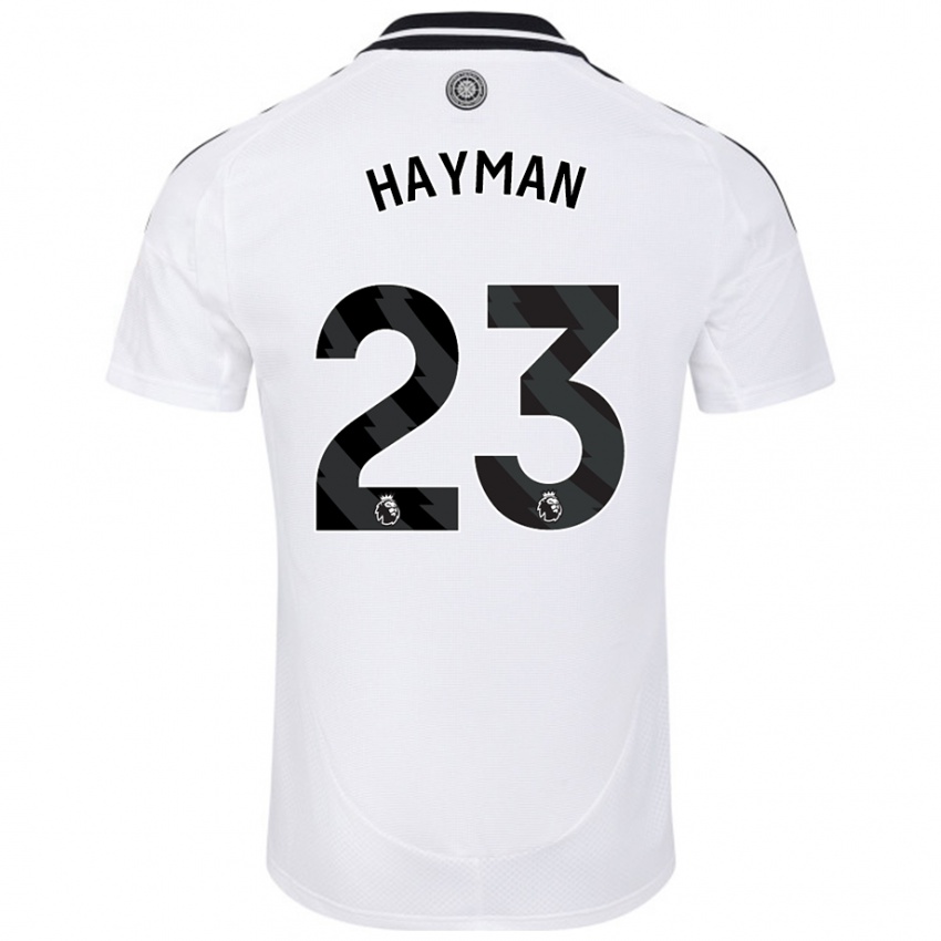 Criança Camisola Alex Hayman #23 Branco Principal 2024/25 Camisa Brasil