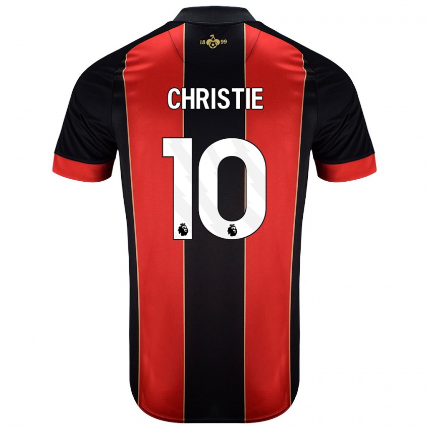 Criança Camisola Ryan Christie #10 Vermelho Preto Principal 2024/25 Camisa Brasil