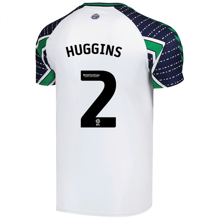 Criança Camisola Niall Huggins #2 Branco Alternativa 2024/25 Camisa Brasil