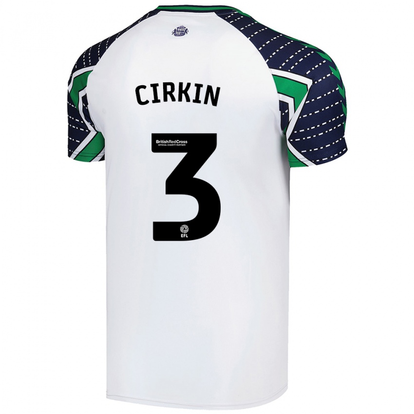 Criança Camisola Dennis Cirkin #3 Branco Alternativa 2024/25 Camisa Brasil