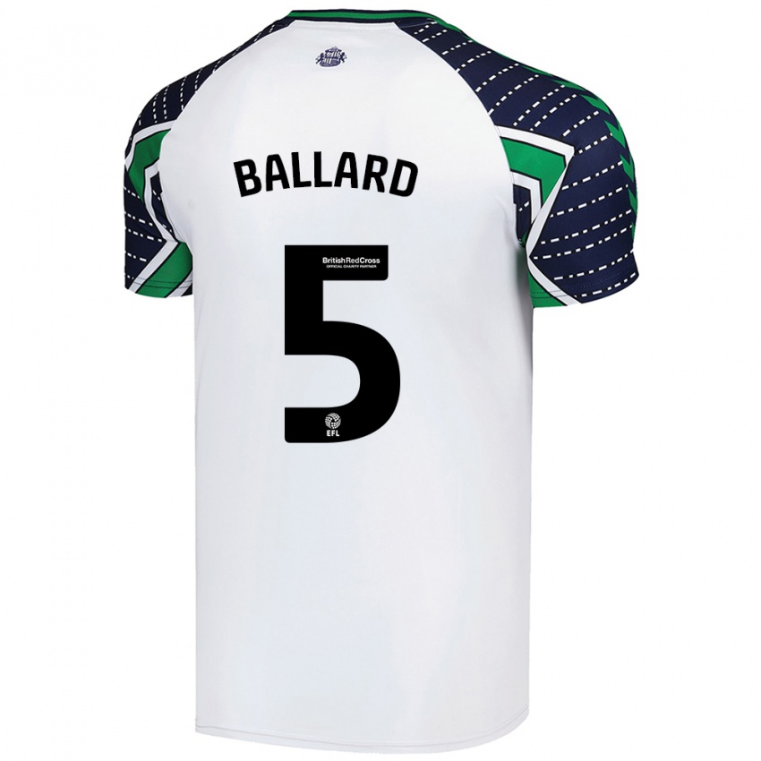 Criança Camisola Daniel Ballard #5 Branco Alternativa 2024/25 Camisa Brasil