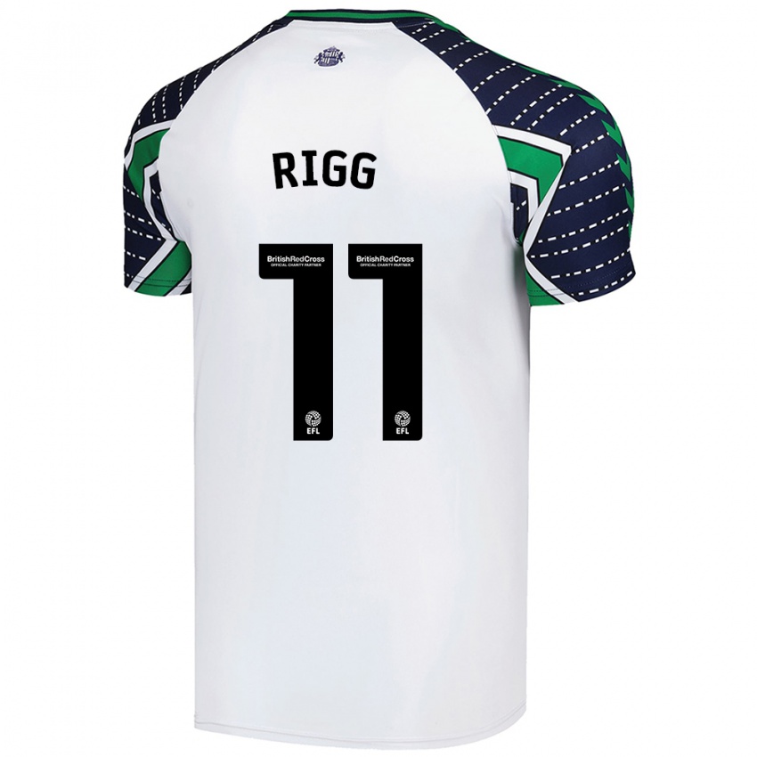 Criança Camisola Chris Rigg #11 Branco Alternativa 2024/25 Camisa Brasil