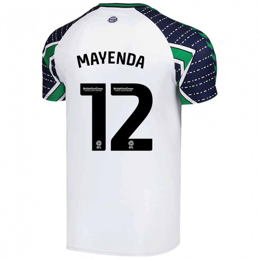 Criança Camisola Eliezer Mayenda #12 Branco Alternativa 2024/25 Camisa Brasil