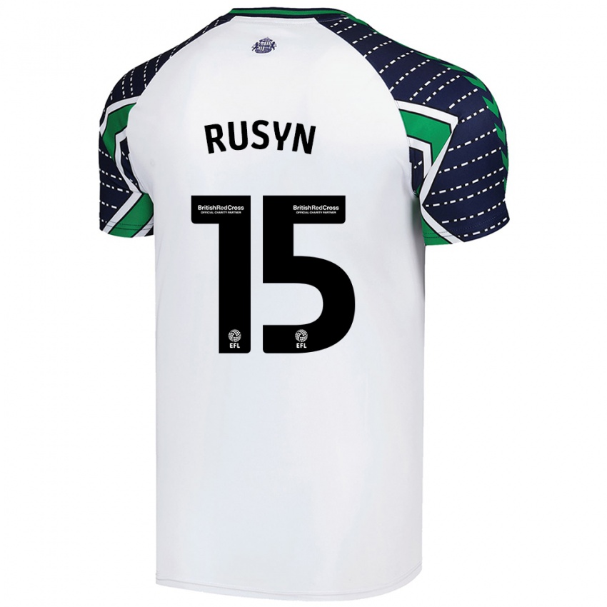 Criança Camisola Nazariy Rusyn #15 Branco Alternativa 2024/25 Camisa Brasil