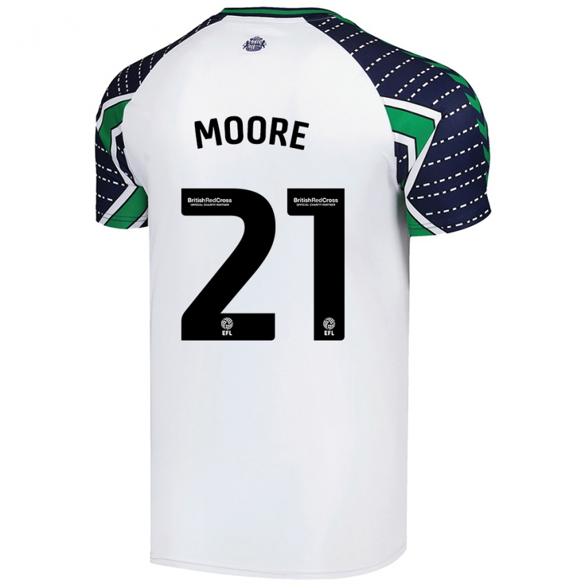 Criança Camisola Simon Moore #21 Branco Alternativa 2024/25 Camisa Brasil