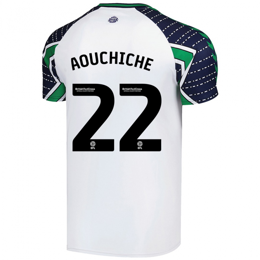 Criança Camisola Adil Aouchiche #22 Branco Alternativa 2024/25 Camisa Brasil