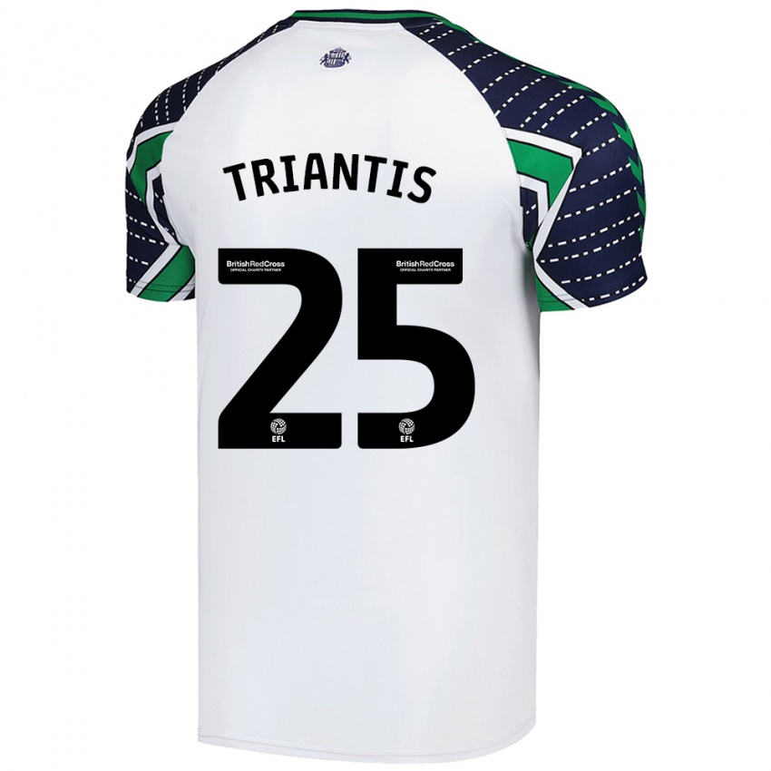 Criança Camisola Nectarios Triantis #25 Branco Alternativa 2024/25 Camisa Brasil