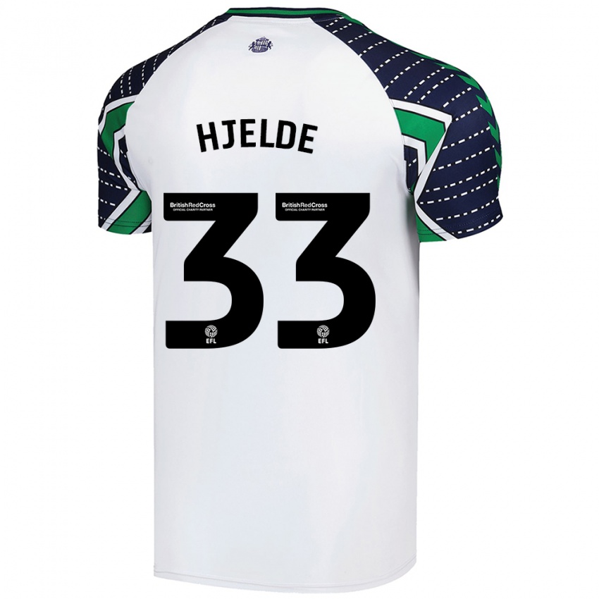 Criança Camisola Leo Fuhr Hjelde #33 Branco Alternativa 2024/25 Camisa Brasil