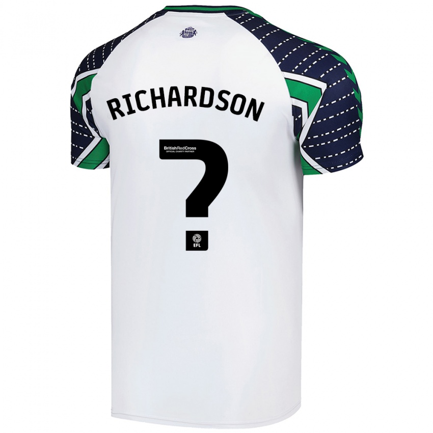 Criança Camisola Adam Richardson #0 Branco Alternativa 2024/25 Camisa Brasil