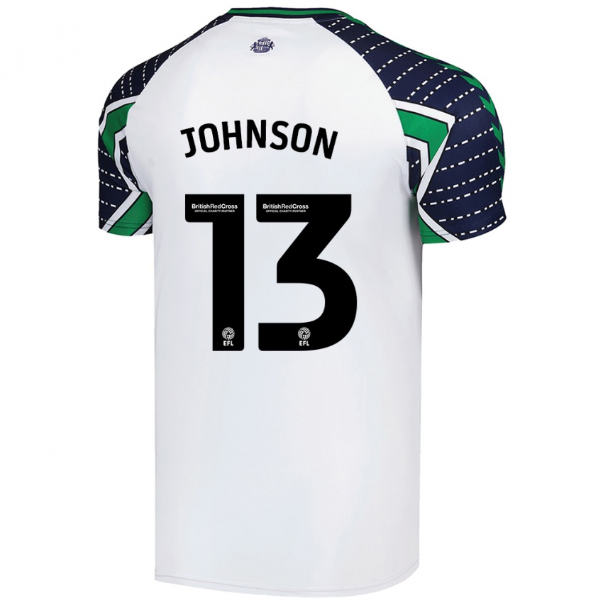 Criança Camisola Zak Johnson #13 Branco Alternativa 2024/25 Camisa Brasil