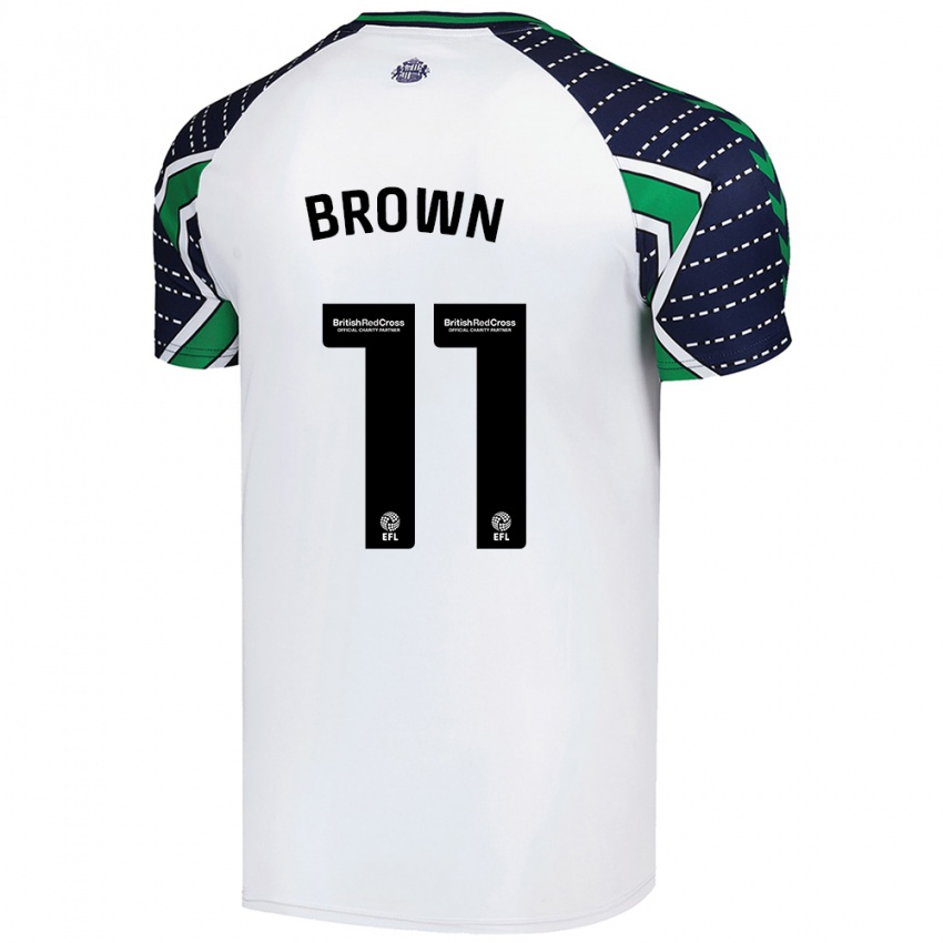 Criança Camisola Jessica Brown #11 Branco Alternativa 2024/25 Camisa Brasil