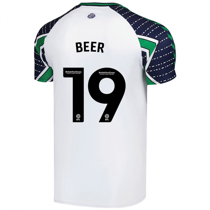 Criança Camisola Megan Beer #19 Branco Alternativa 2024/25 Camisa Brasil