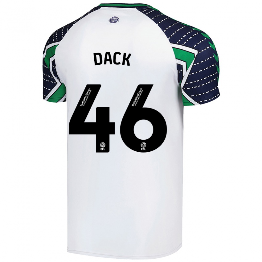 Criança Camisola Bradley Dack #46 Branco Alternativa 2024/25 Camisa Brasil