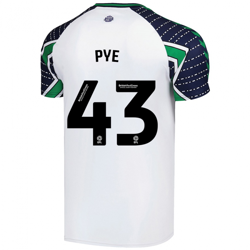 Criança Camisola Connor Pye #43 Branco Alternativa 2024/25 Camisa Brasil