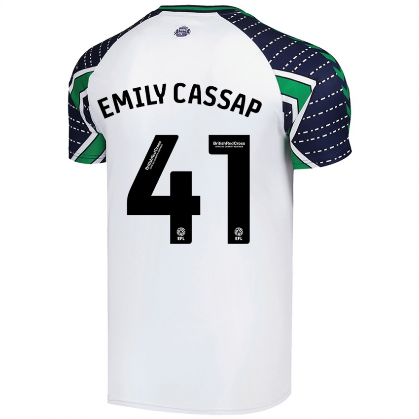 Criança Camisola Emily Cassap #41 Branco Alternativa 2024/25 Camisa Brasil